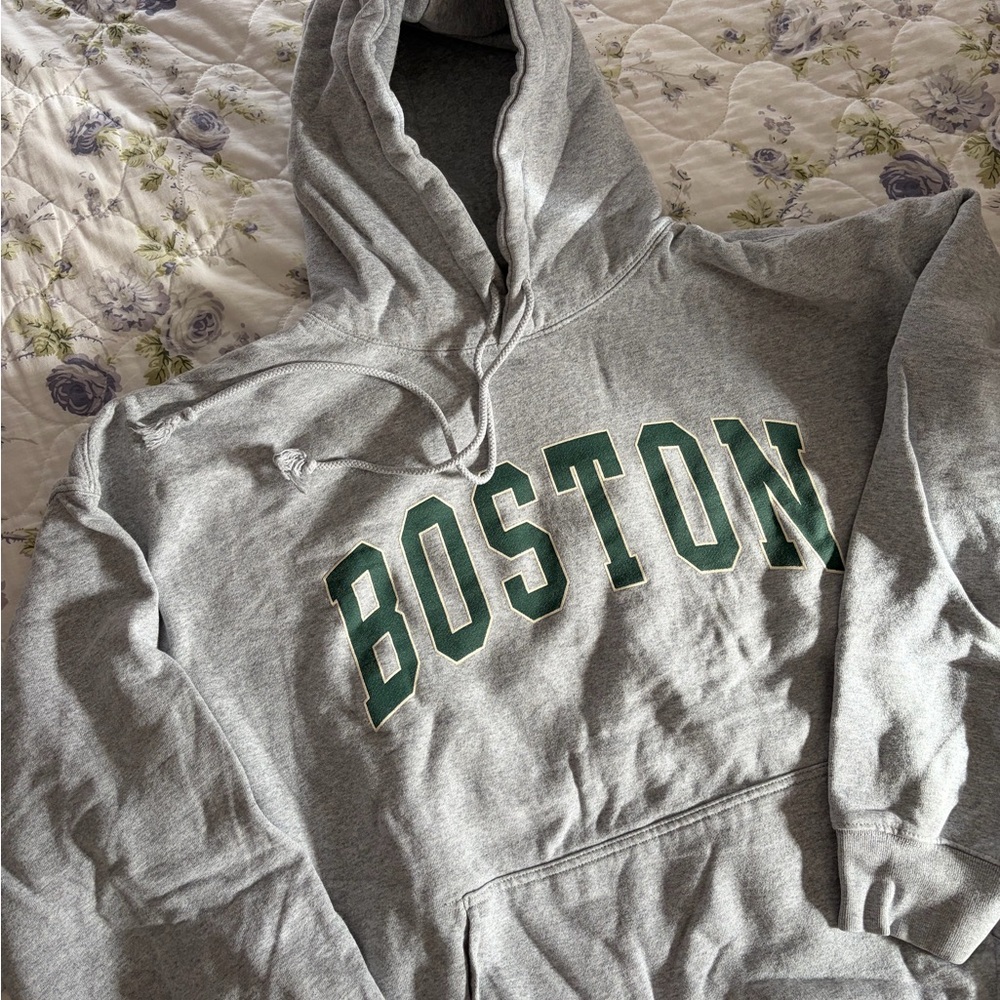 Brandy Melville Boston Gray Hoodie